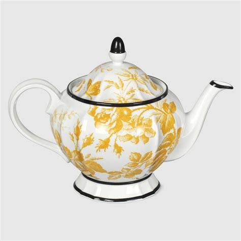 'Herbarium' teapot, yellow by Gucci .